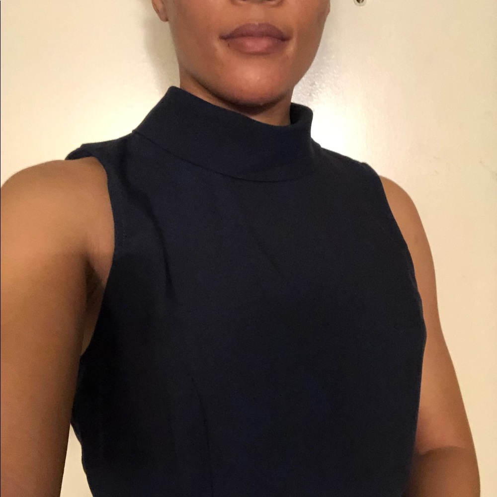 Brand new Navy Blue Capri Jumpsuit w/tags
